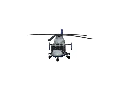 Helicopter 3D model perfect for games Low-poly 3D model