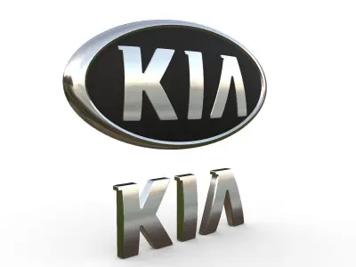 kia logo 3D model