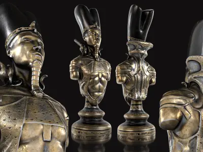 Egyptian Sculptures 3D model