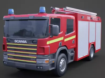 Fire Truck 01 3D model