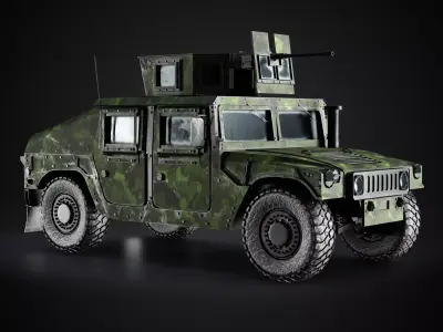 Em Military Vehicle Free 3D model purchase