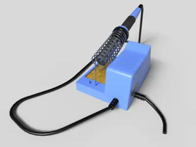 Velleman solder station Low-poly 3D model