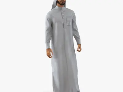 Arab Man Rigged 3D model