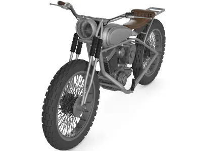 Trail Motorcycle 3D model