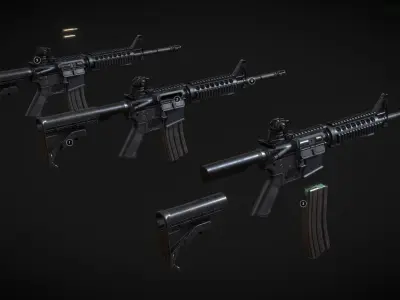  M4A1 carbine 3D model