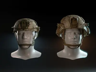 US COMBAT HELMETS ACH-IHPS Low-poly 3D model