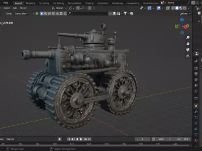 Steam Tank  3D model