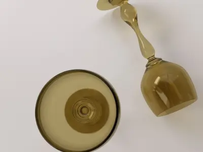 Wine Glass v2 3D model