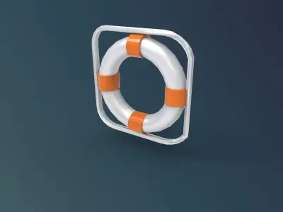 lifebuoy ship 3D print model