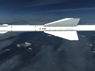 Vympel R23 Missile Low-poly 3D model