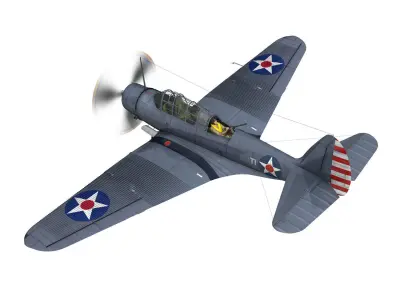 Douglas TDB-1 Devastator - T1  3D model