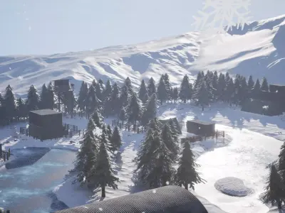 Snowy Outpost 3D model