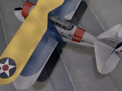 Grumman J2F-6 Duck 3D model
