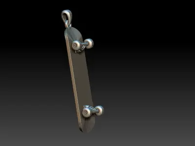 Skate Pendant  3D print model purchase