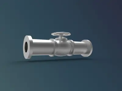 pipe valve 3D print model