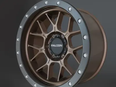 Wheel based on Falcon OffRoad  Titan TX 3D model