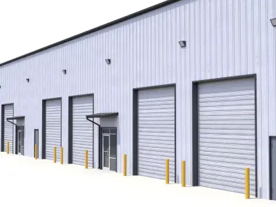 Industrial Building 53 PBR Low-poly 3D model