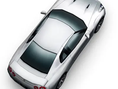 Nissan GT-R Multi Color Free low-poly 3D model