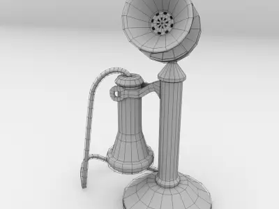 Old Telephone 3D model
