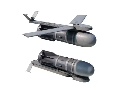 Russian Aerospace Forces FAB-3000 UMPK Aerial bomb 3D model