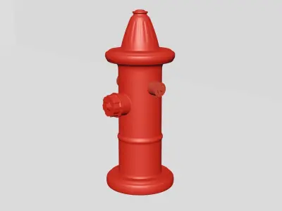 Water Hydrant Game Ready Model Low-poly 3D model