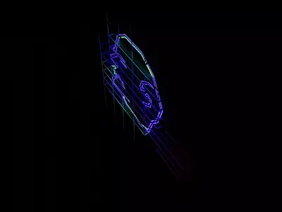 Industrial Monument Giant Head Low-poly 3D model