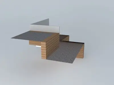 Aquaponics system Aquaponico 02 Beira Mar 1 Tank 1 IBC 4 beds... 3D model
