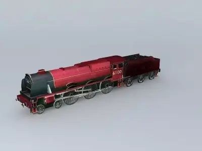 Eco Rail Track 6100 Royal Scot Dummy Old Steam Days Free 3D model