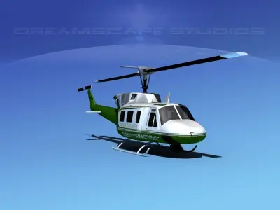 Bell 212 Knox County Sheriff 3D model