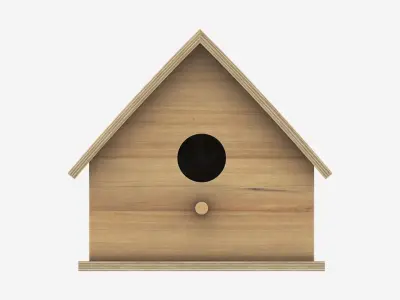 Wooden Birdhouse 3D model purchase