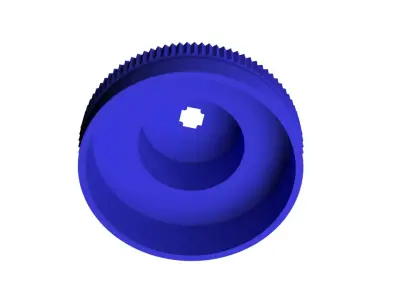 plastic battery cover 3D print model