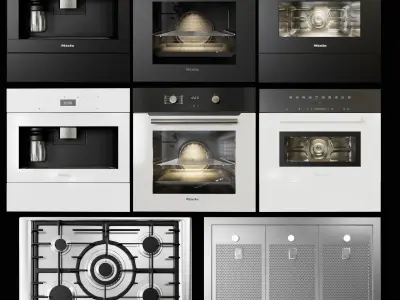 miele kitchen appliances Low-poly 3D model