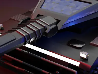 Sci Fi Tank 3D model