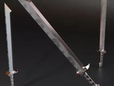 Mk Basemesh Sword 40 Free 3D model