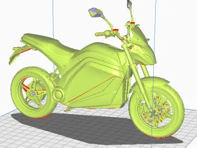 Eletric Motorcycle Parts - VOLTZ EVS 3D model