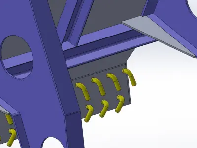 BUNKER FOR 7 CUBIC METERS FEEDING 3D model