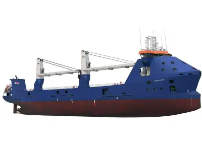 MULTIPURPOSE HEAVY LIFT FREIGHT SHIP 3D model