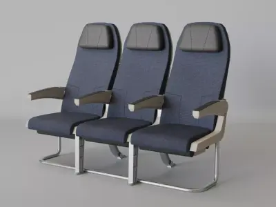 Airplane seats 3D model purchase
