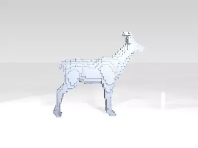 Deer Voxel 3D model