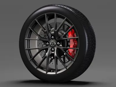 Mazda Roadster RS wheel 2017 3D model