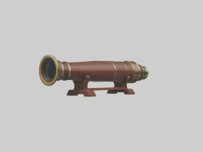 Medievalspyglassmod 1 Low-poly 3D model