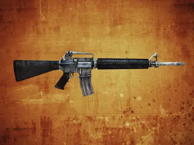 M16 Assault rifle Low-poly 3D model