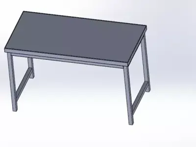 table centrale 140x70x85 3D model
