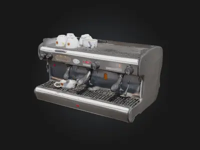 Espresso Machine Elegance  Brewed to Perfection with Vintage  3D model