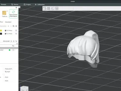 Custom3Dprint Minifigure Accessory - Minifigure Hair S2 - 098 3D print model