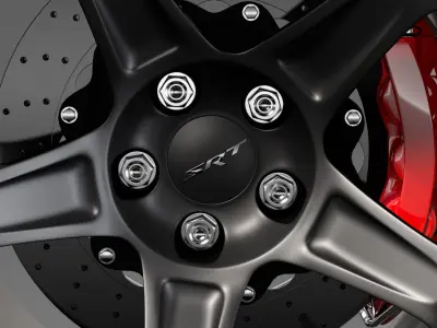 Dodge Challenger SRT Demon 2017 rearwheel 3D model
