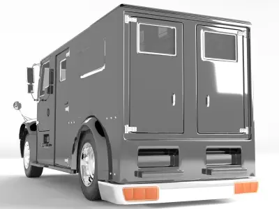 Armored Truck 4K Low-poly 3D model