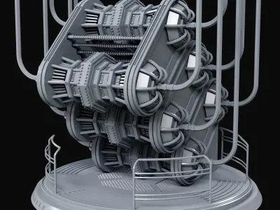 GENERATOR futuristic machine 3D model