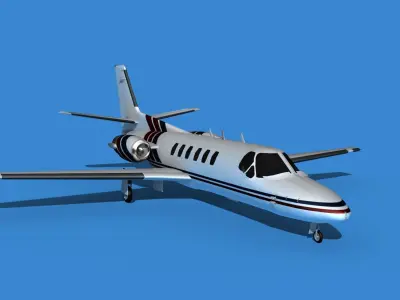 Cessna Citation 550 II Bravo V06 3D model