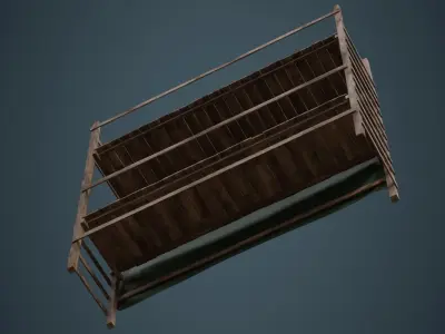 Scaffold 3A Low-poly 3D model